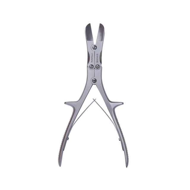 Straight bone biting scissors
