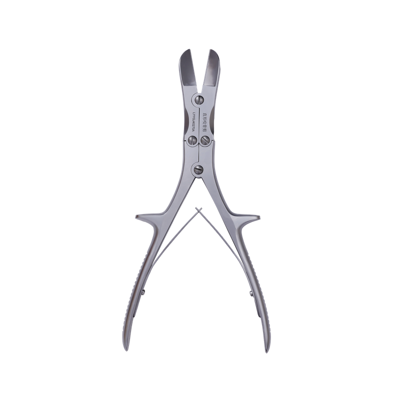 Straight bone biting scissors