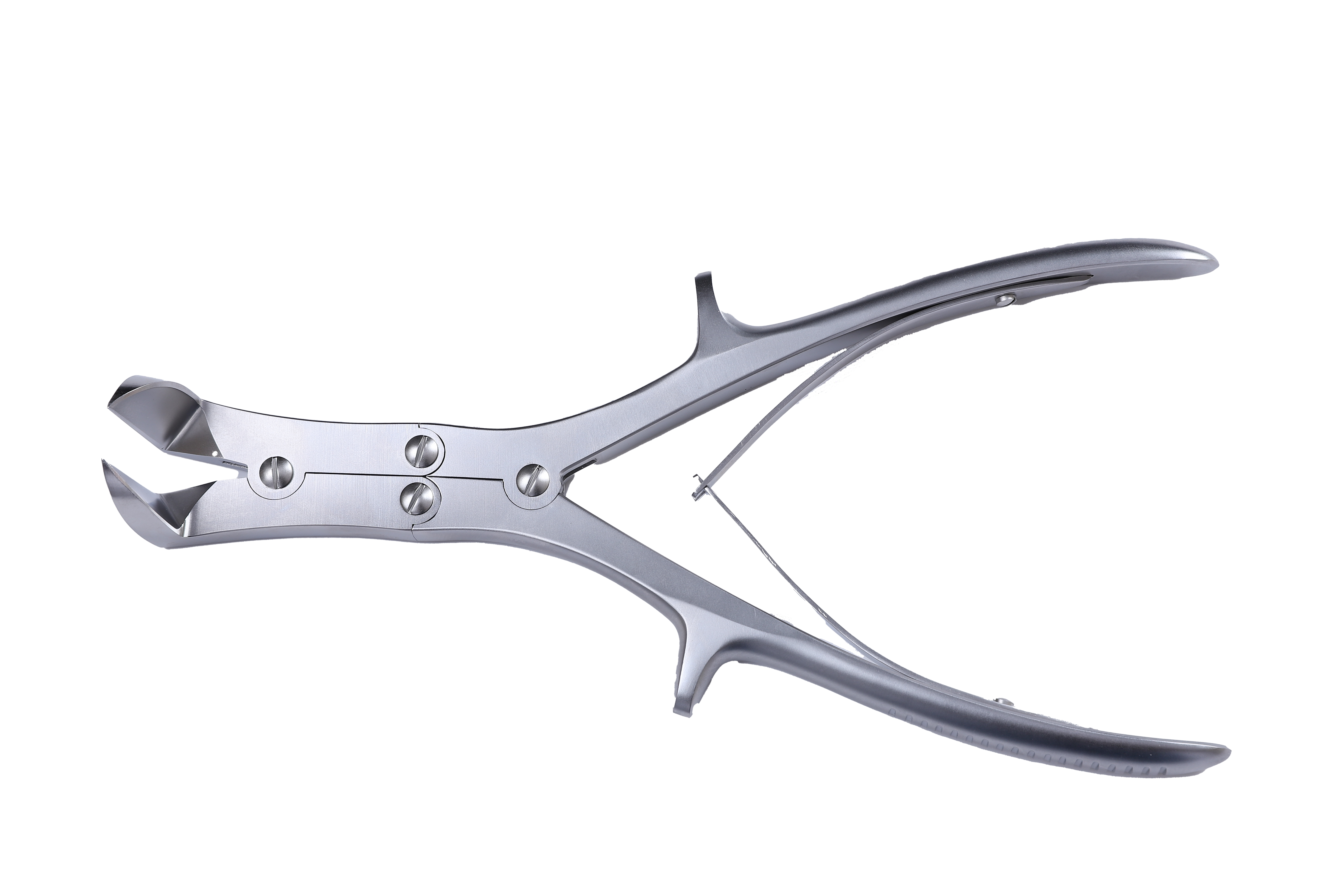 Right-angle bone biting scissors