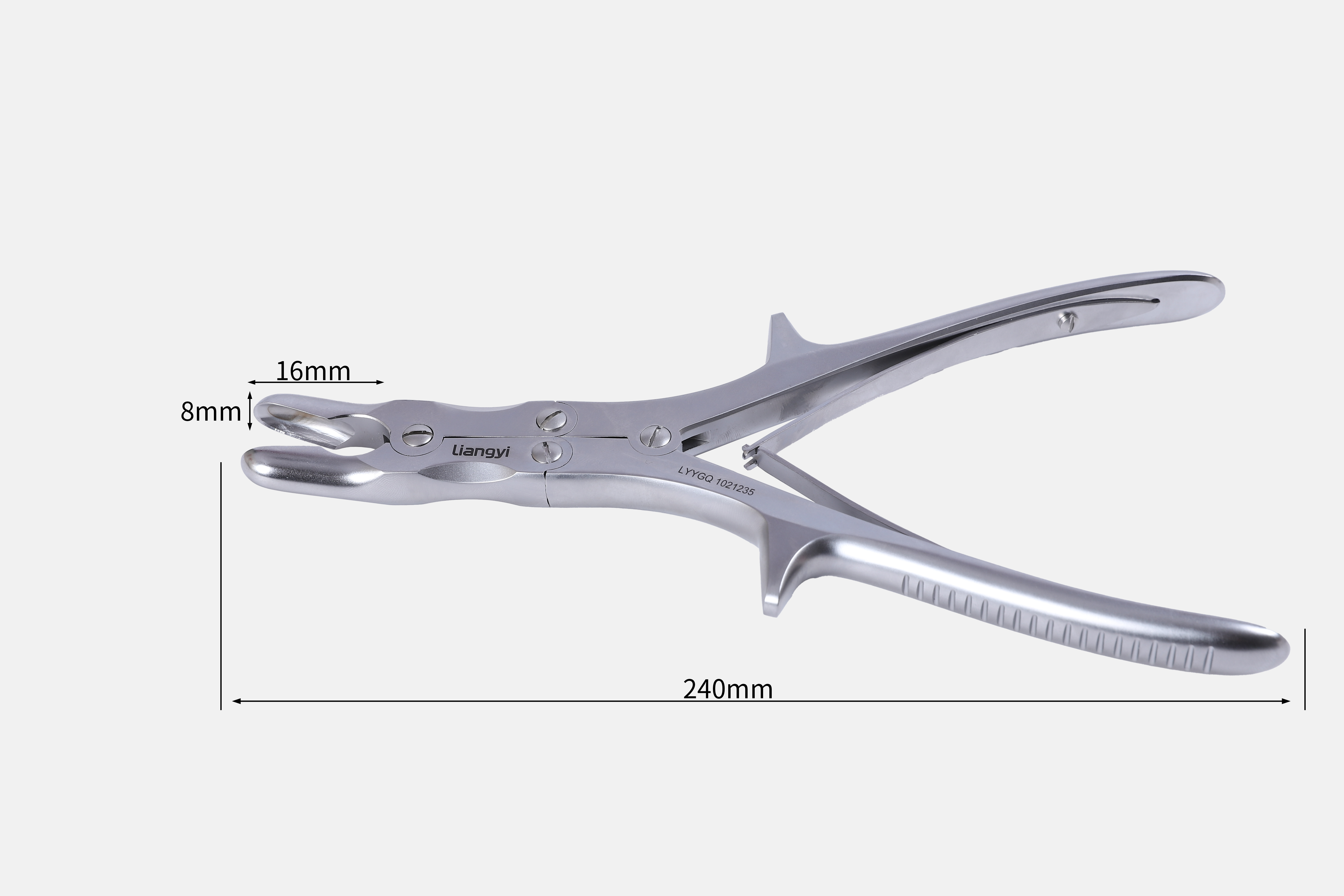 Micro-bending bone biting forceps
