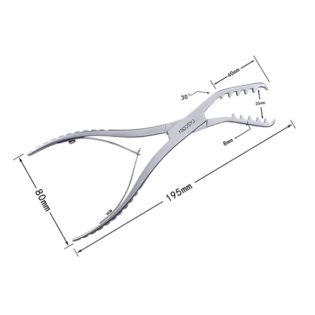 Bone holding forceps multi-toothed LYZCQ01