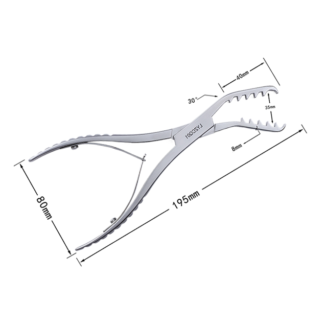 Bone holding forceps multi-toothed LYZCQ01